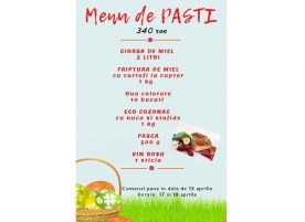 Meniu PASTE ortodox
