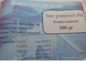 Sare grunjoasa alba, 500g